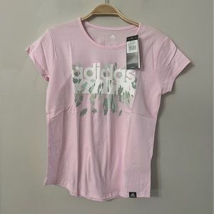 NEW ADIDAS GIRL SHORT SLEEVE SHIRT SIZE:XL (16)